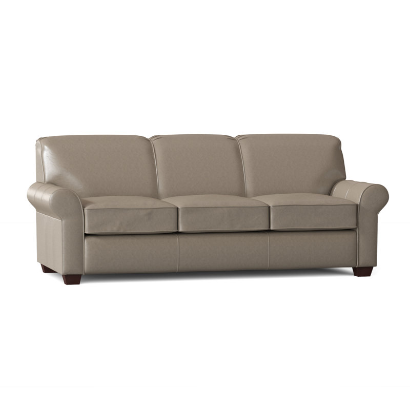 Jennifer Leather 81" Rolled Arms Sofa & Reviews Joss & Main